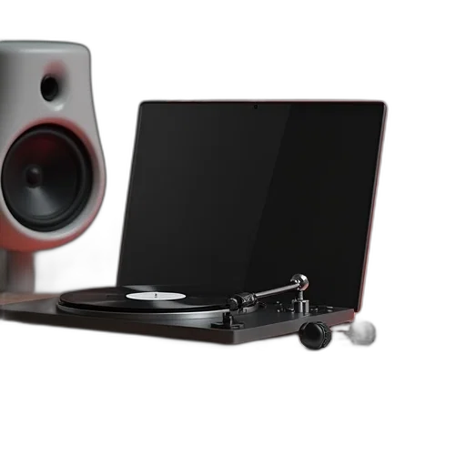 3d render, thinner, soundpad, compatible transparent PNG cut-out