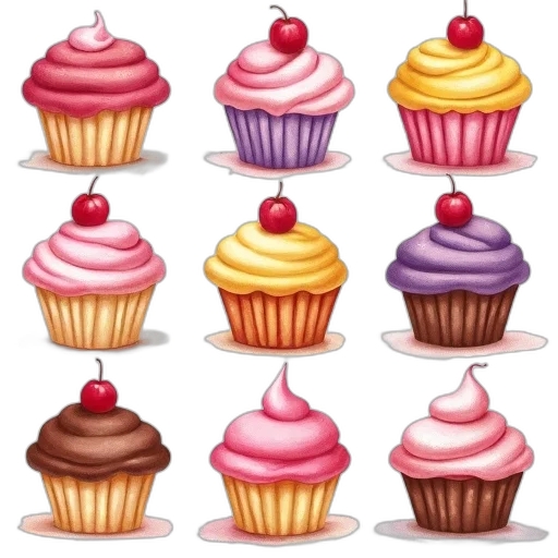 food, photorealistic, pixel art, 3d render transparent PNG cut-out