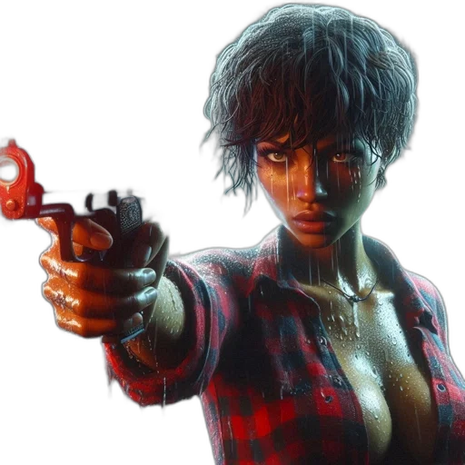 weapon, concept art, comic book art, cyberpunk transparent PNG cut-out