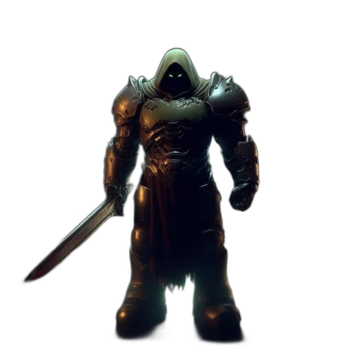 sword, staff, mask, creature transparent PNG cut-out