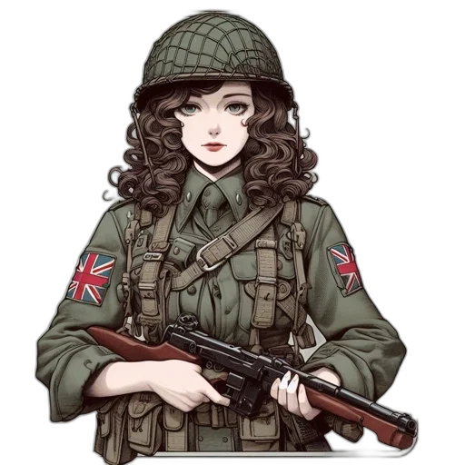 weapon, hat, jacket, staff transparent PNG cut-out