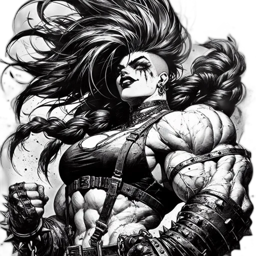 comic book art, fantasy art, concept art, pencil sketch transparent PNG cut-out