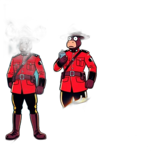 jacket, mask, staff, concept art transparent PNG cut-out