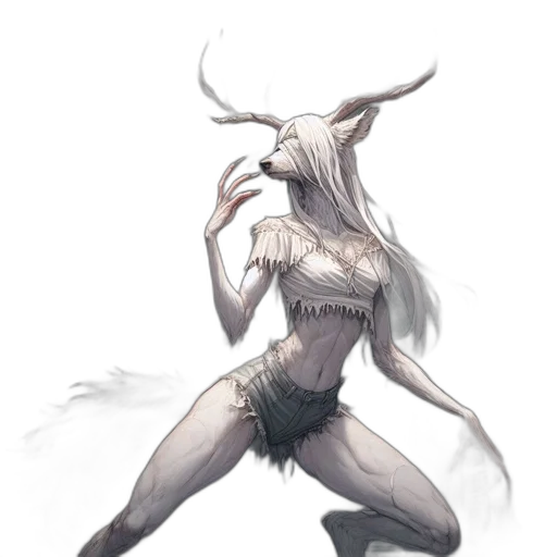 creature, animal, mask, staff transparent PNG cut-out