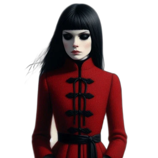 jacket, dress, jewelry, face transparent PNG cut-out