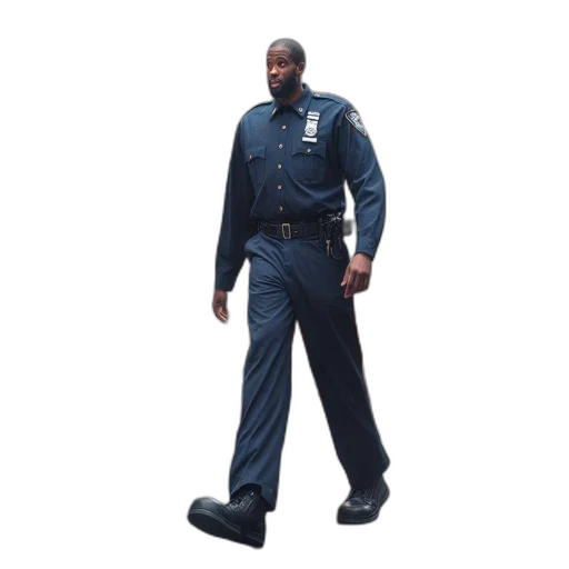 staff, jacket, shoes, robot transparent PNG cut-out