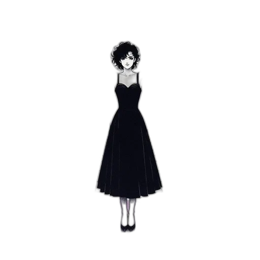 dress, creature, staff, crown transparent PNG cut-out