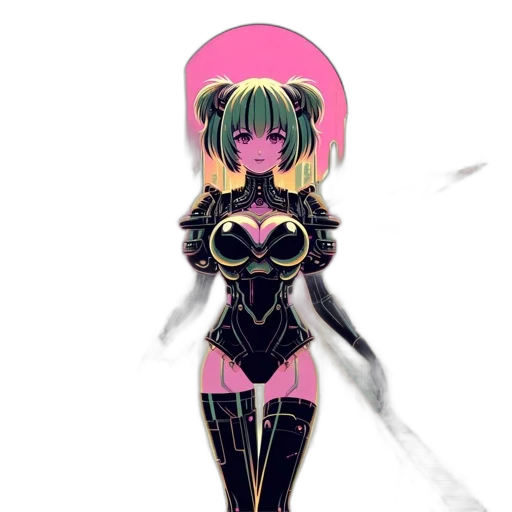 dress, robot, mask, staff transparent PNG cut-out