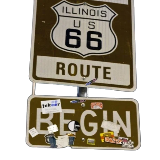 route, sign, stickers transparent PNG cut-out