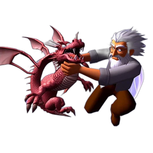 dragon, staff, creature, weapon transparent PNG cut-out