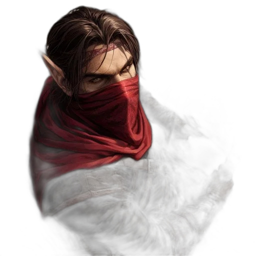 mask, face, hair, staff transparent PNG cut-out