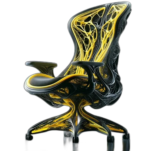 furniture, hair, 3d render, photorealistic transparent PNG cut-out