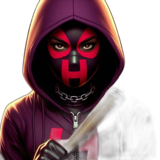 mask, weapon, face, jacket transparent PNG cut-out