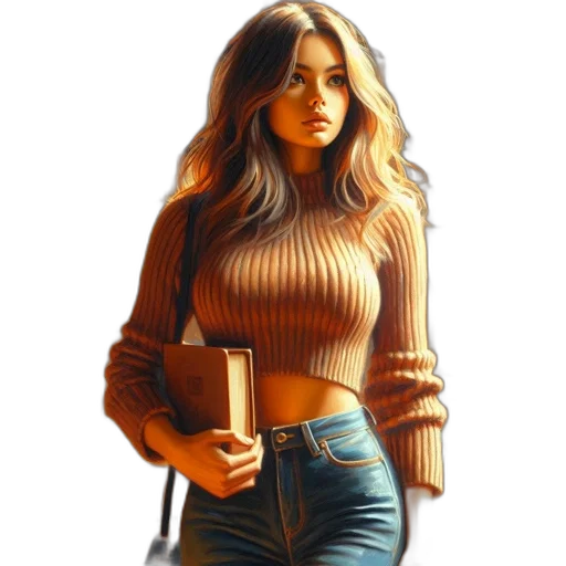 jacket, dress, staff, face transparent PNG cut-out