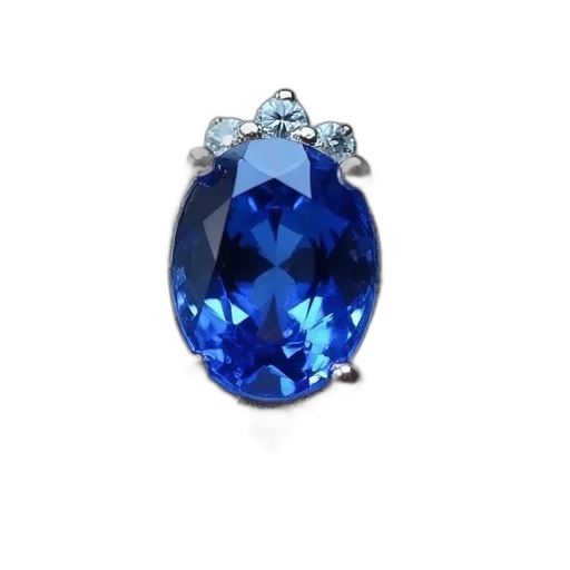 jewelry, crown, 3d render, blue transparent PNG cut-out