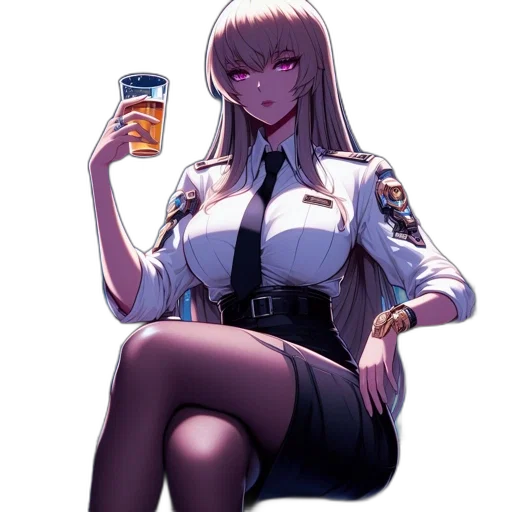 jacket, staff, weapon, robot transparent PNG cut-out