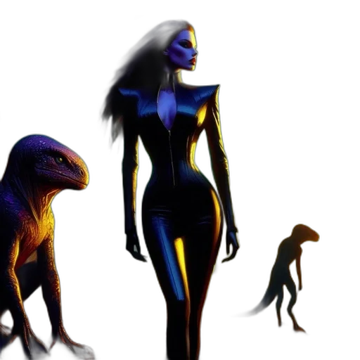 creature, concept art, 3d render, fantasy art transparent PNG cut-out