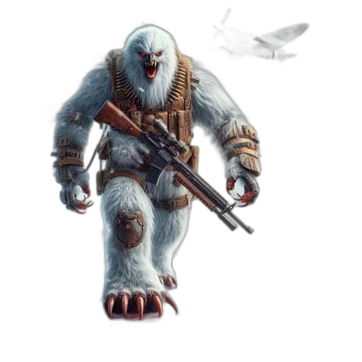 creature, animal, weapon, staff transparent PNG cut-out