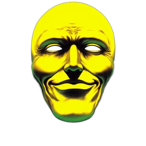 mask, face, robot, creature transparent PNG cut-out