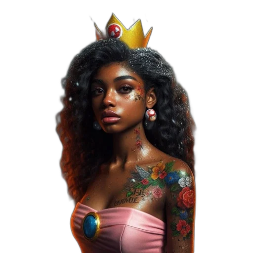 crown, jewelry, dress, fantasy art transparent PNG cut-out