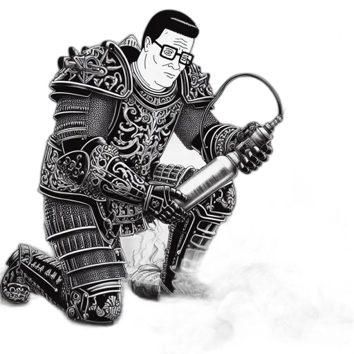 robot, staff, sword, weapon transparent PNG cut-out