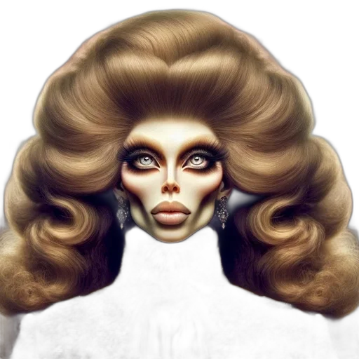 hair, face, mask, crown transparent PNG cut-out
