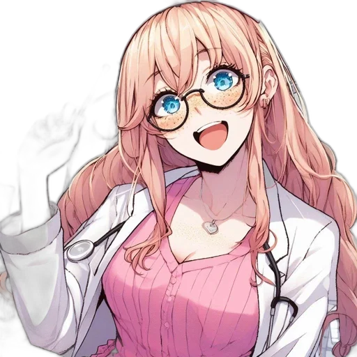 staff, dress, flower, face transparent PNG cut-out