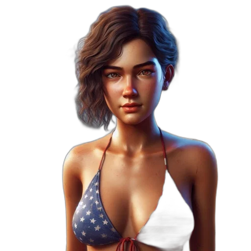 dress, face, concept art, photorealistic transparent PNG cut-out
