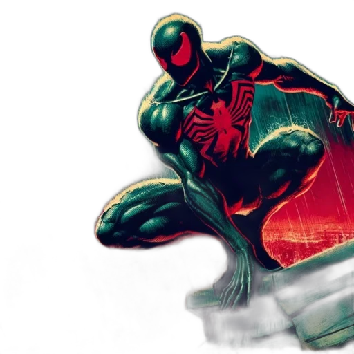 comic book art, concept art, watercolor, 3d render transparent PNG cut-out