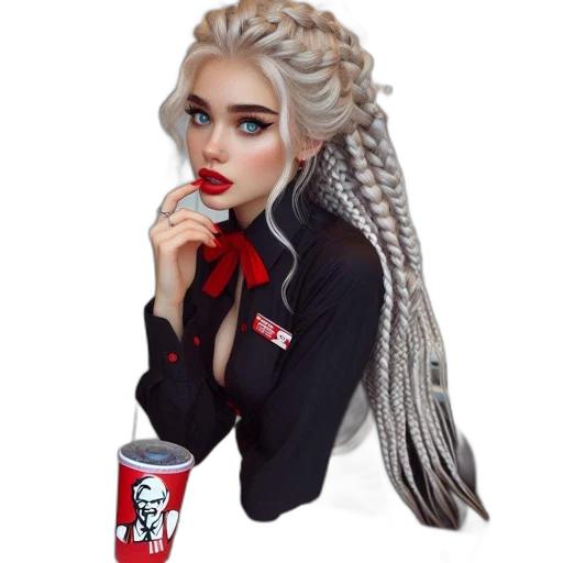 hair, creature, dragon, jacket transparent PNG cut-out