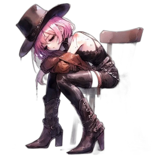 shoes, weapon, hat, staff transparent PNG cut-out