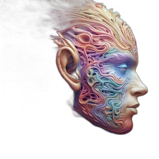 mask, face, hair, dragon transparent PNG cut-out