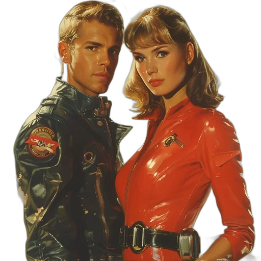 jacket, weapon, comic book art, photorealistic transparent PNG cut-out