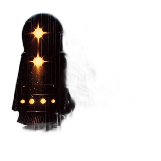 staff, robot, mask, crown transparent PNG cut-out