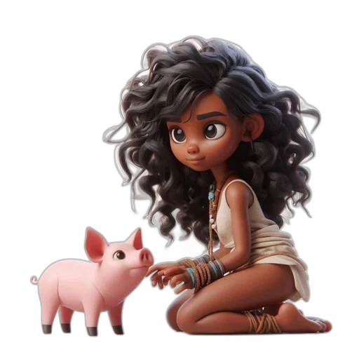 concept art, cartoon, fantasy art, 3d render transparent PNG cut-out