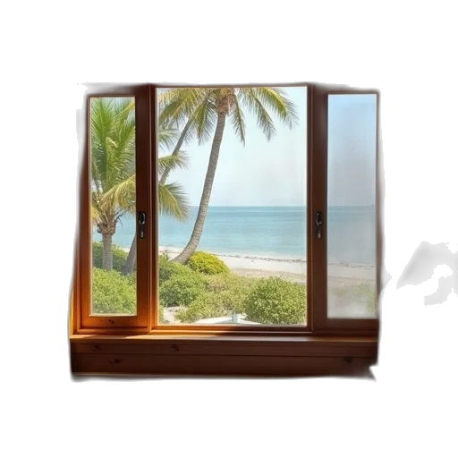 furniture, photorealistic, 3d render, beach transparent PNG cut-out