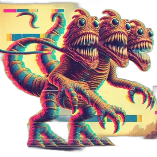 dragon, creature, animal, robot transparent PNG cut-out