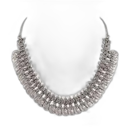 jewelry, crown, silver, necklace transparent PNG cut-out