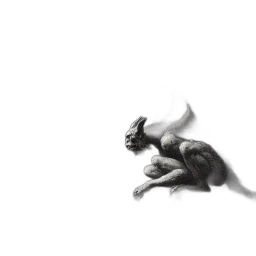 creature, animal, hair, dragon transparent PNG cut-out
