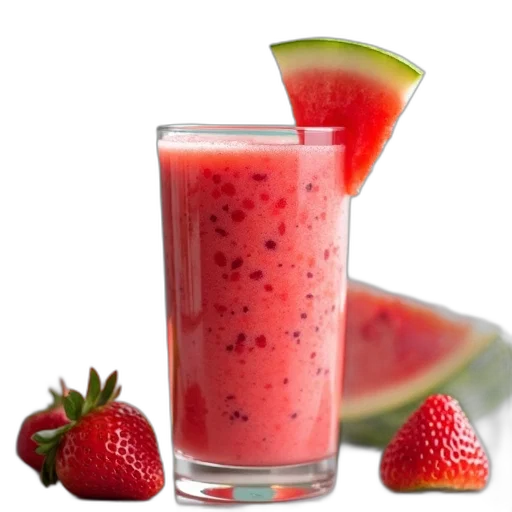 food, photorealistic, 3d render, watermelon transparent PNG cut-out