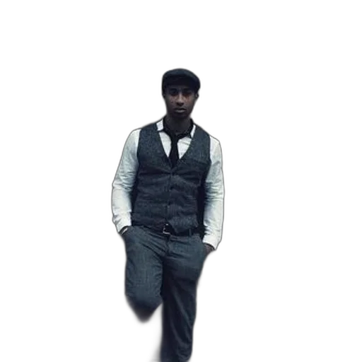 staff, jacket, hat, face transparent PNG cut-out