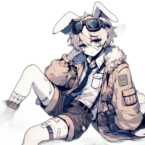 jacket, mask, weapon, hat transparent PNG cut-out