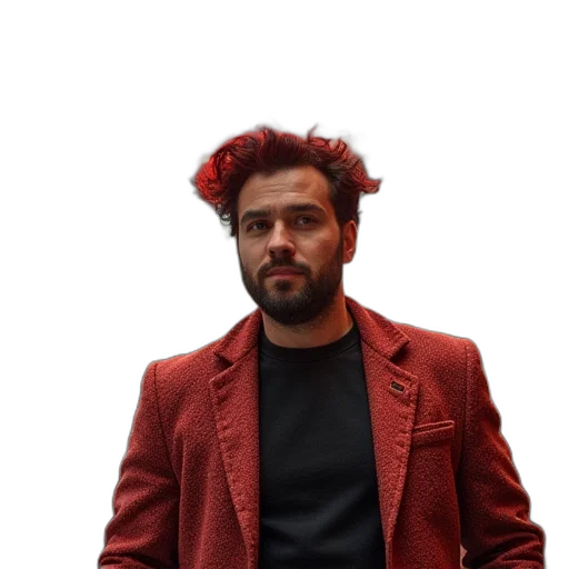 jacket, hair, crown, face transparent PNG cut-out