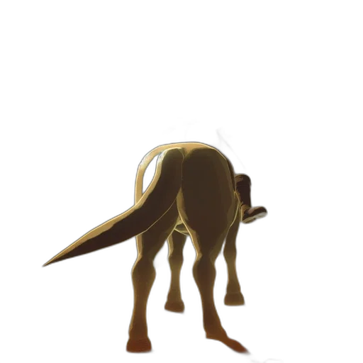 creature, animal, dragon, staff transparent PNG cut-out