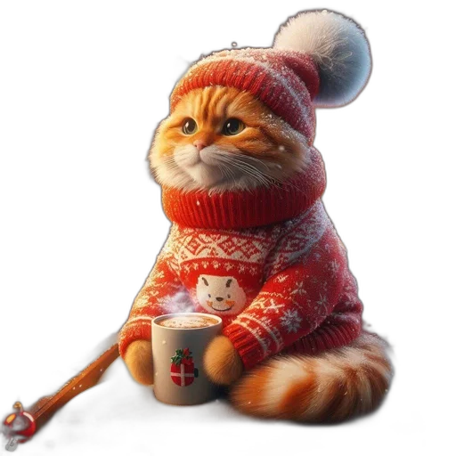 staff, hat, animal, jacket transparent PNG cut-out