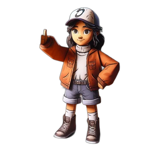 jacket, staff, weapon, concept art transparent PNG cut-out