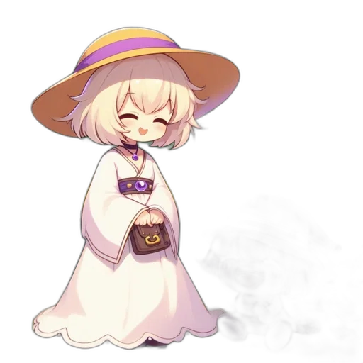 hat, staff, dress, food transparent PNG cut-out