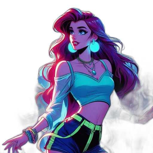 jacket, concept art, comic book art, vaporwave transparent PNG cut-out
