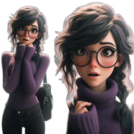 jacket, face, dress, concept art transparent PNG cut-out