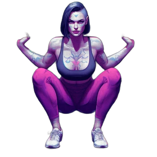 pixel art, concept art, comic book art, cyberpunk transparent PNG cut-out